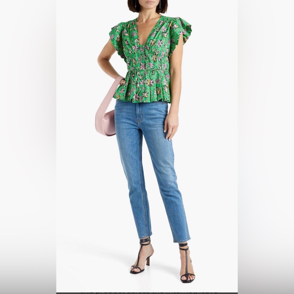 Derek Lam Women's Kate cropped mid-rise straight-leg jeans Size 27